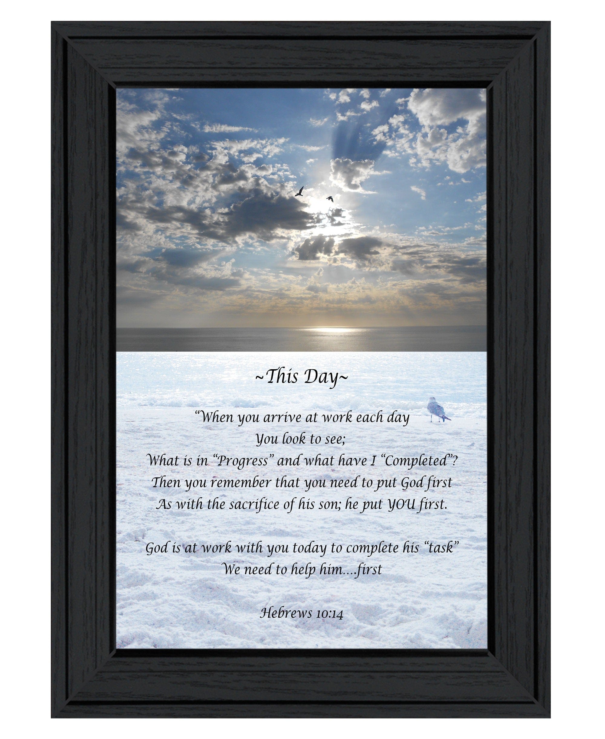This Day 2 Black Framed Print Wall Art - Homeroots