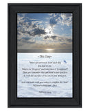 This Day 2 Black Framed Print Wall Art - Homeroots