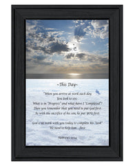 This Day 2 Black Framed Print Wall Art - Homeroots