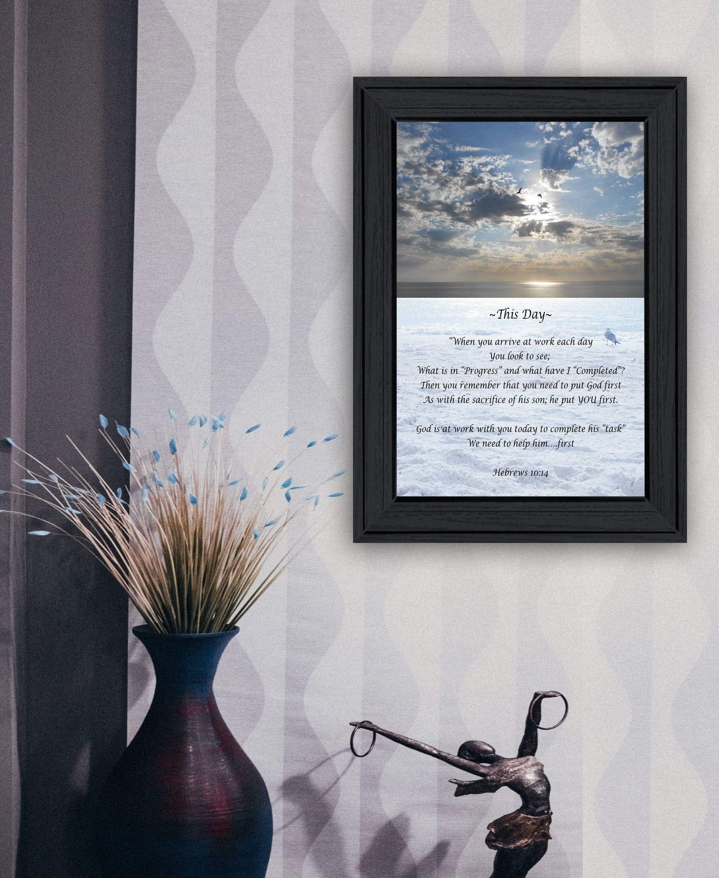 This Day 2 Black Framed Print Wall Art - Homeroots - Flyclothing LLC