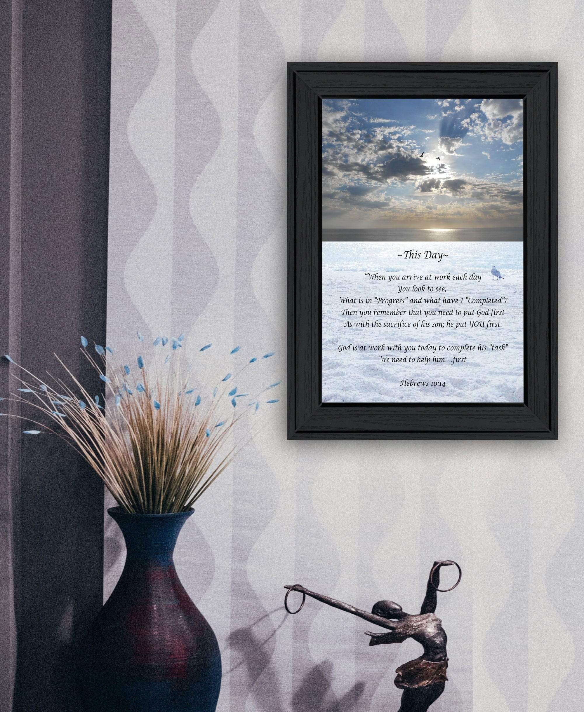 This Day 2 Black Framed Print Wall Art - Homeroots - Flyclothing LLC