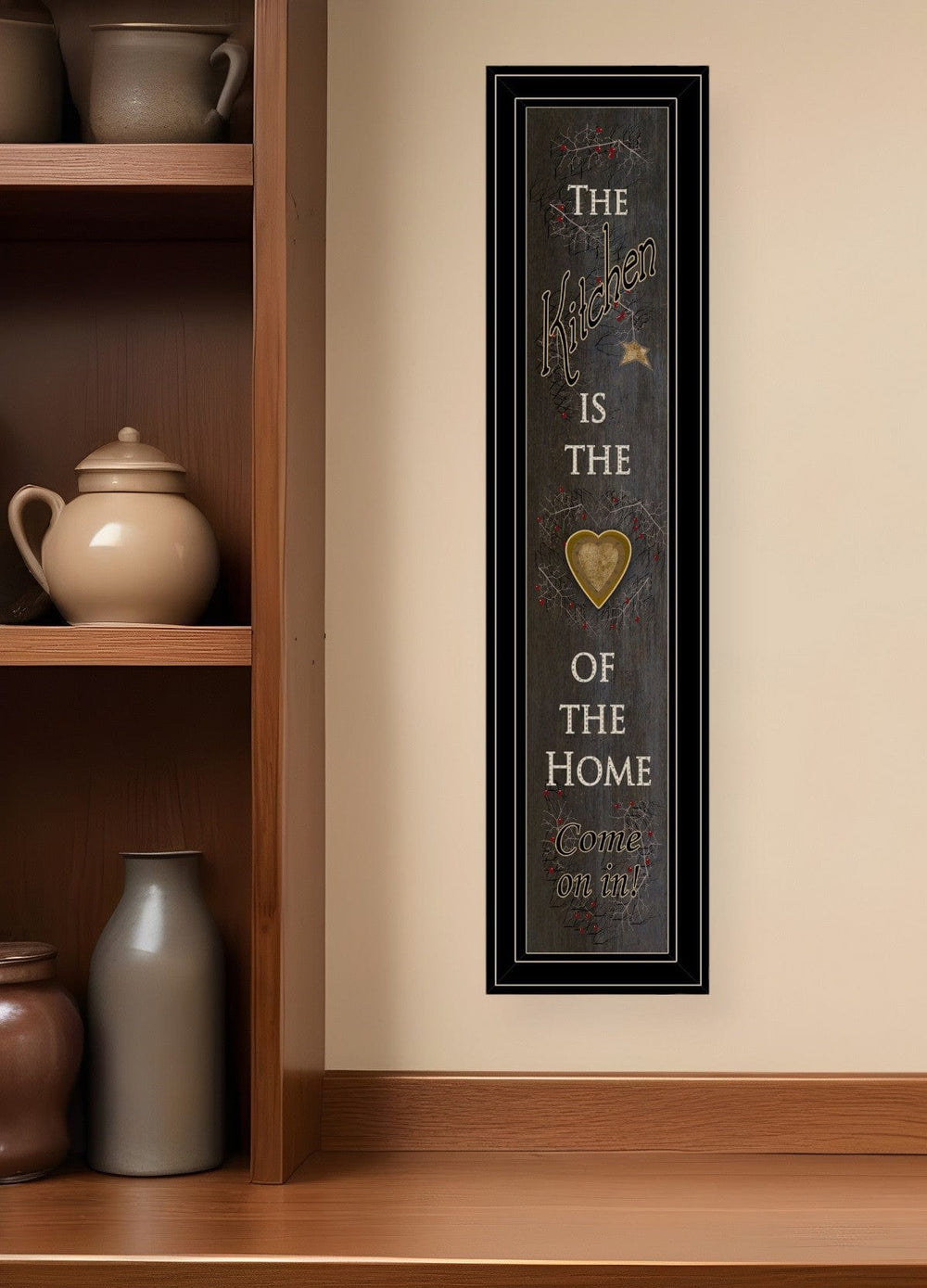 Kitchen is the Heart of the Home 20 Black Framed Print Kitchen Wall Art - Homeroots
