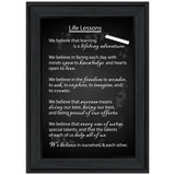 Life Lessons 1 Black Framed Print Wall Art - Homeroots