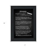 Life Lessons 1 Black Framed Print Wall Art - Homeroots - Flyclothing LLC