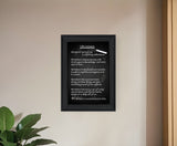Life Lessons 1 Black Framed Print Wall Art - Homeroots