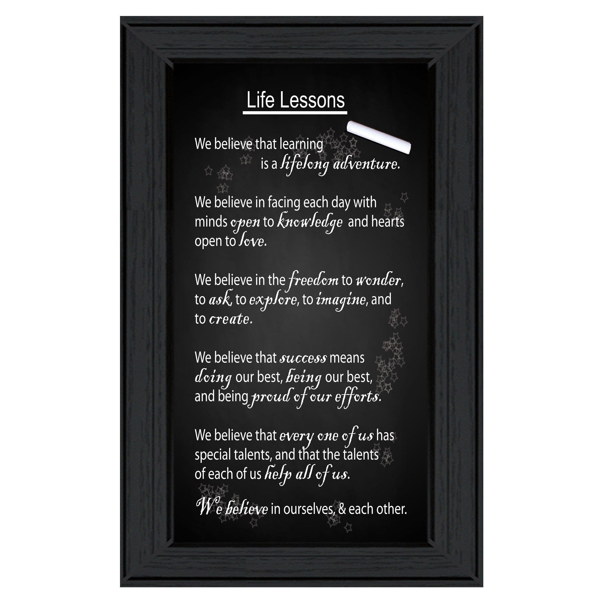 Life Lessons 2 Black Framed Print Wall Art - Homeroots