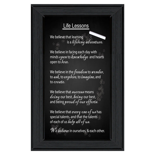 Life Lessons 2 Black Framed Print Wall Art - Homeroots