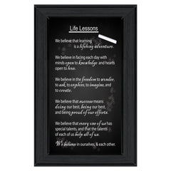 Life Lessons 2 Black Framed Print Wall Art - Homeroots