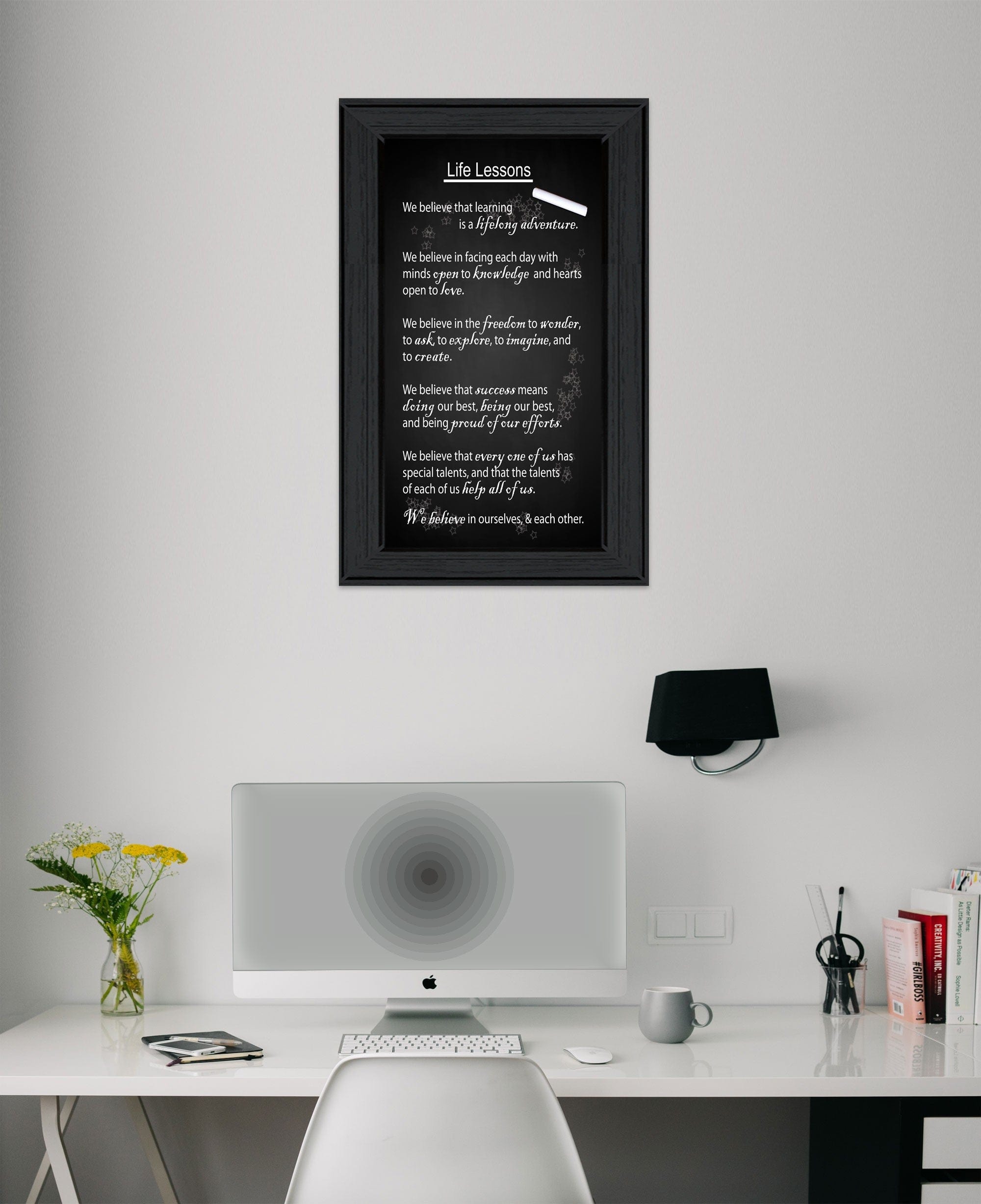 Life Lessons 2 Black Framed Print Wall Art - Homeroots