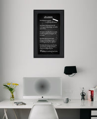 Life Lessons 2 Black Framed Print Wall Art - Homeroots
