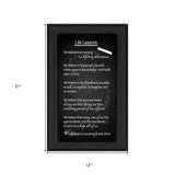 Life Lessons 2 Black Framed Print Wall Art - Homeroots - Flyclothing LLC