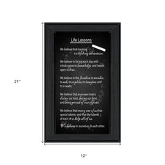 Life Lessons 2 Black Framed Print Wall Art - Homeroots