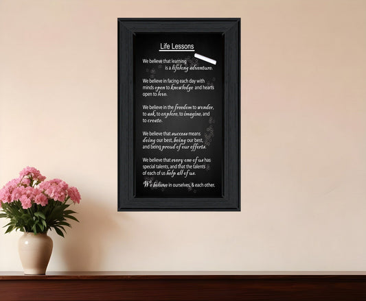 Life Lessons 2 Black Framed Print Wall Art - Homeroots