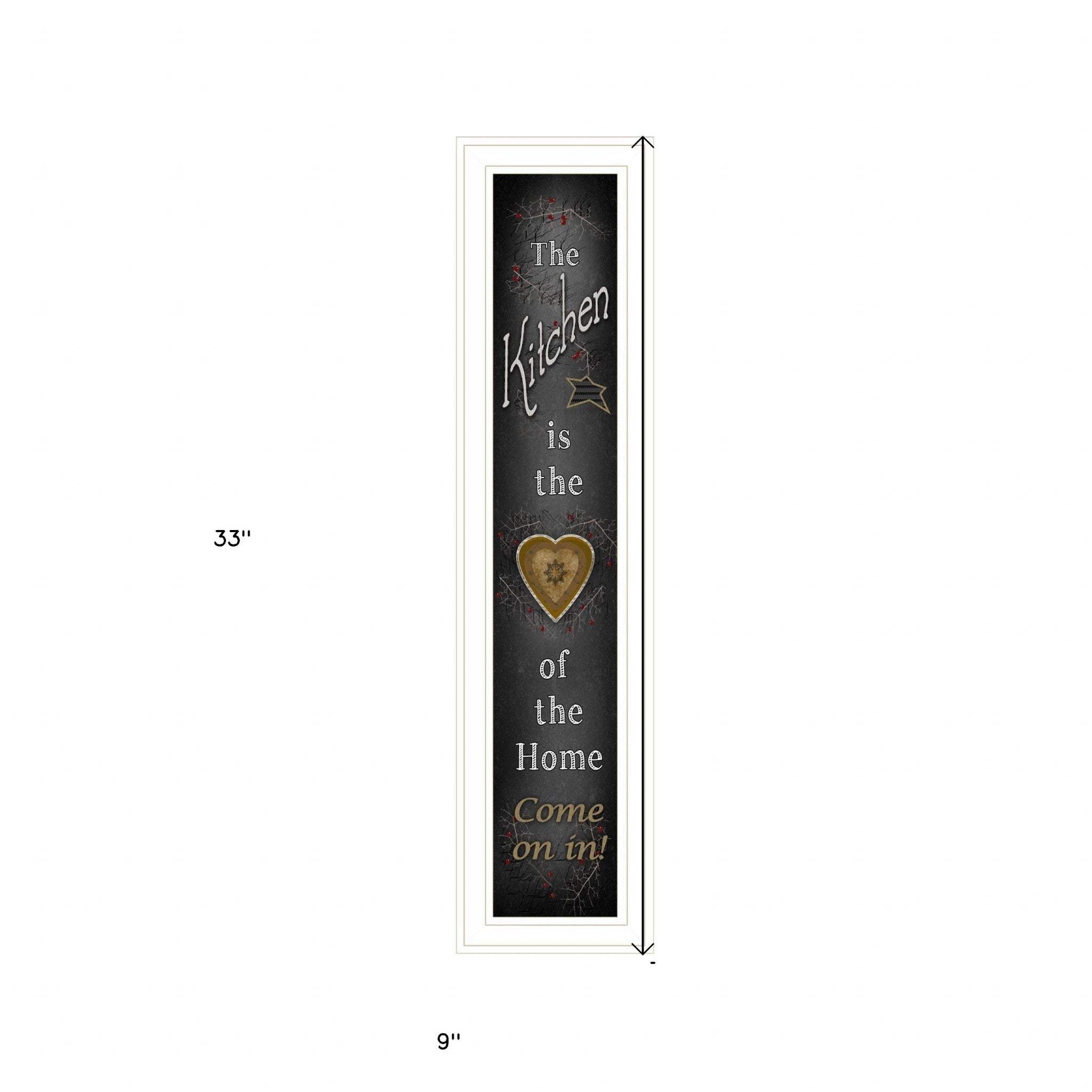 Chalkboard Kitchen 3 White Framed Print Kitchen Wall Art - Homeroots - Flyclothing LLC