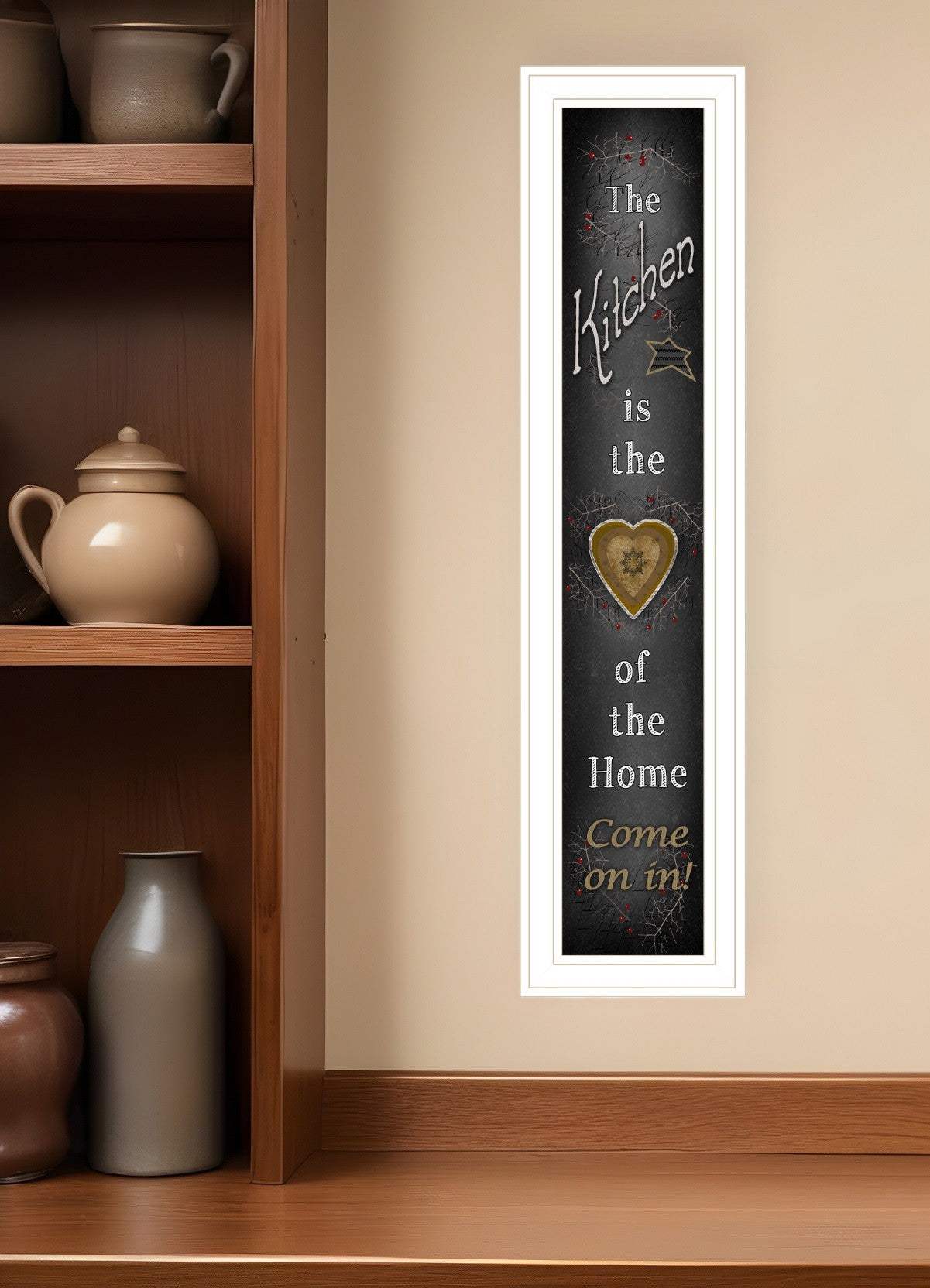 Chalkboard Kitchen 3 White Framed Print Kitchen Wall Art - Homeroots - Flyclothing LLC