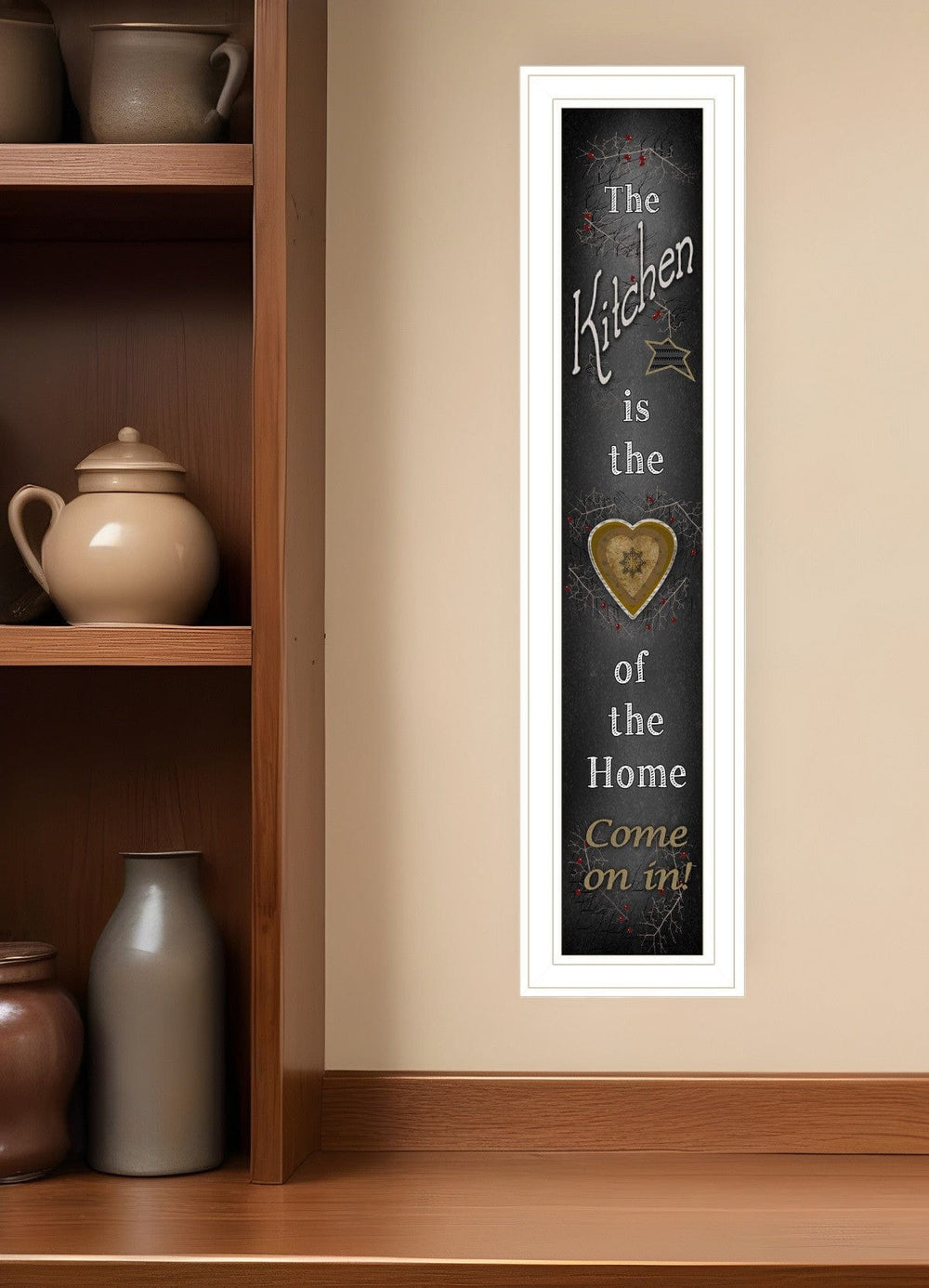 Chalkboard Kitchen 3 White Framed Print Kitchen Wall Art - Homeroots