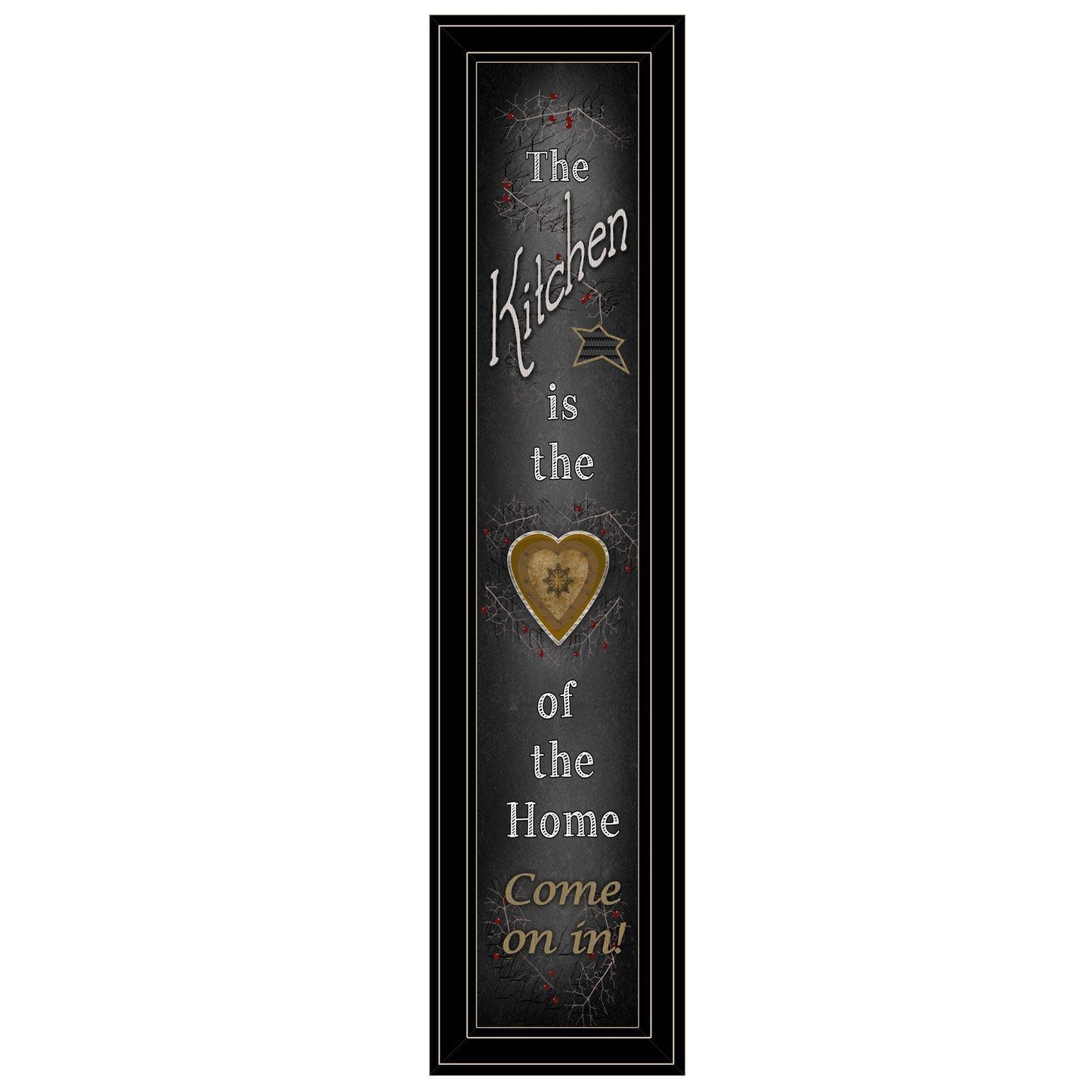 Chalkboard Kitchen 4 Black Framed Print Kitchen Wall Art - Homeroots - Flyclothing LLC