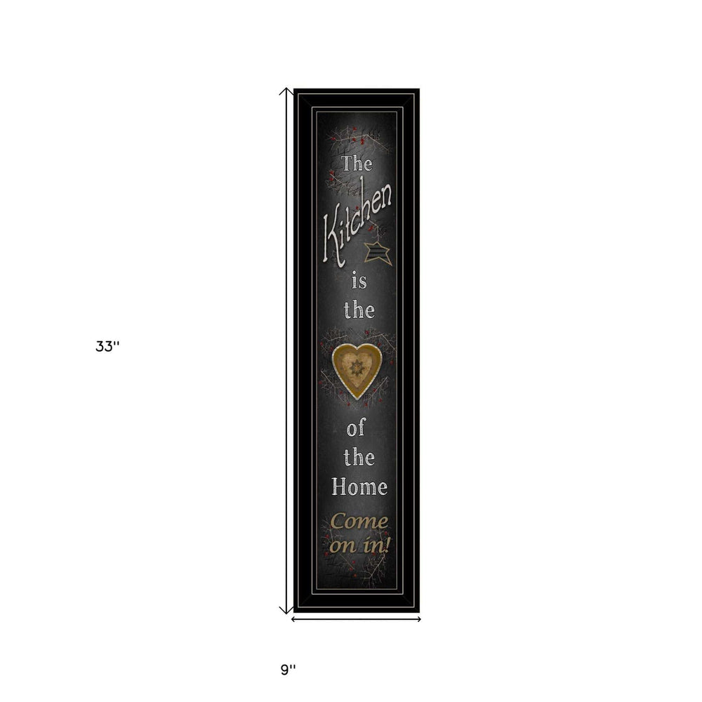 Chalkboard Kitchen 4 Black Framed Print Kitchen Wall Art - Homeroots - Flyclothing LLC