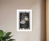 Sit Long Talk Much Chalkboard Framed 1 White Framed Print Wall Art - Homeroots - Flyclothing LLC