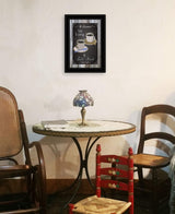 Sit Long Talk Much Chalkboard Framed 2 Black Framed Print Wall Art - Homeroots - Flyclothing LLC