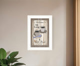 Sit Long Talk Much 1 White Framed Print Wall Art - Homeroots - Flyclothing LLC
