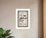 Sit Long Talk Much 1 White Framed Print Wall Art - Homeroots