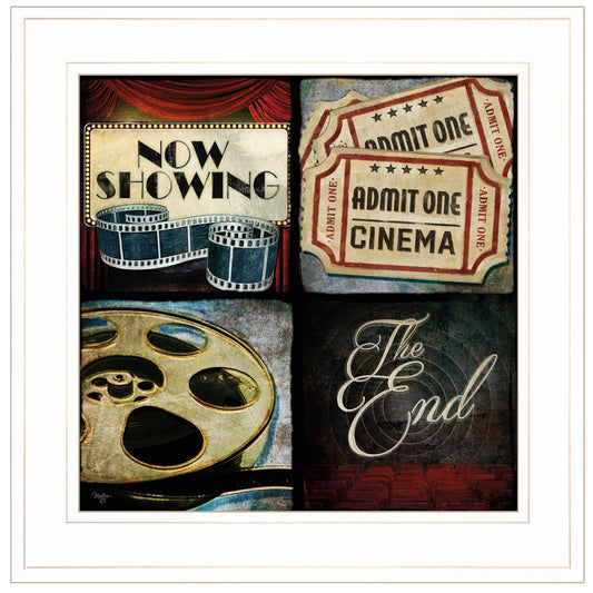 At the Movies I 1 White Framed Print Wall Art - Homeroots