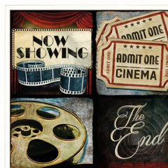 At the Movies I 1 White Framed Print Wall Art - Homeroots