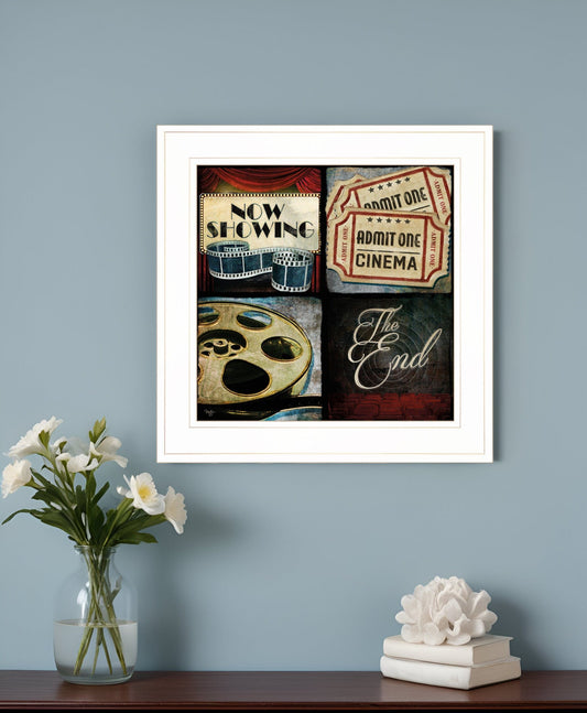 At the Movies I 1 White Framed Print Wall Art - Homeroots
