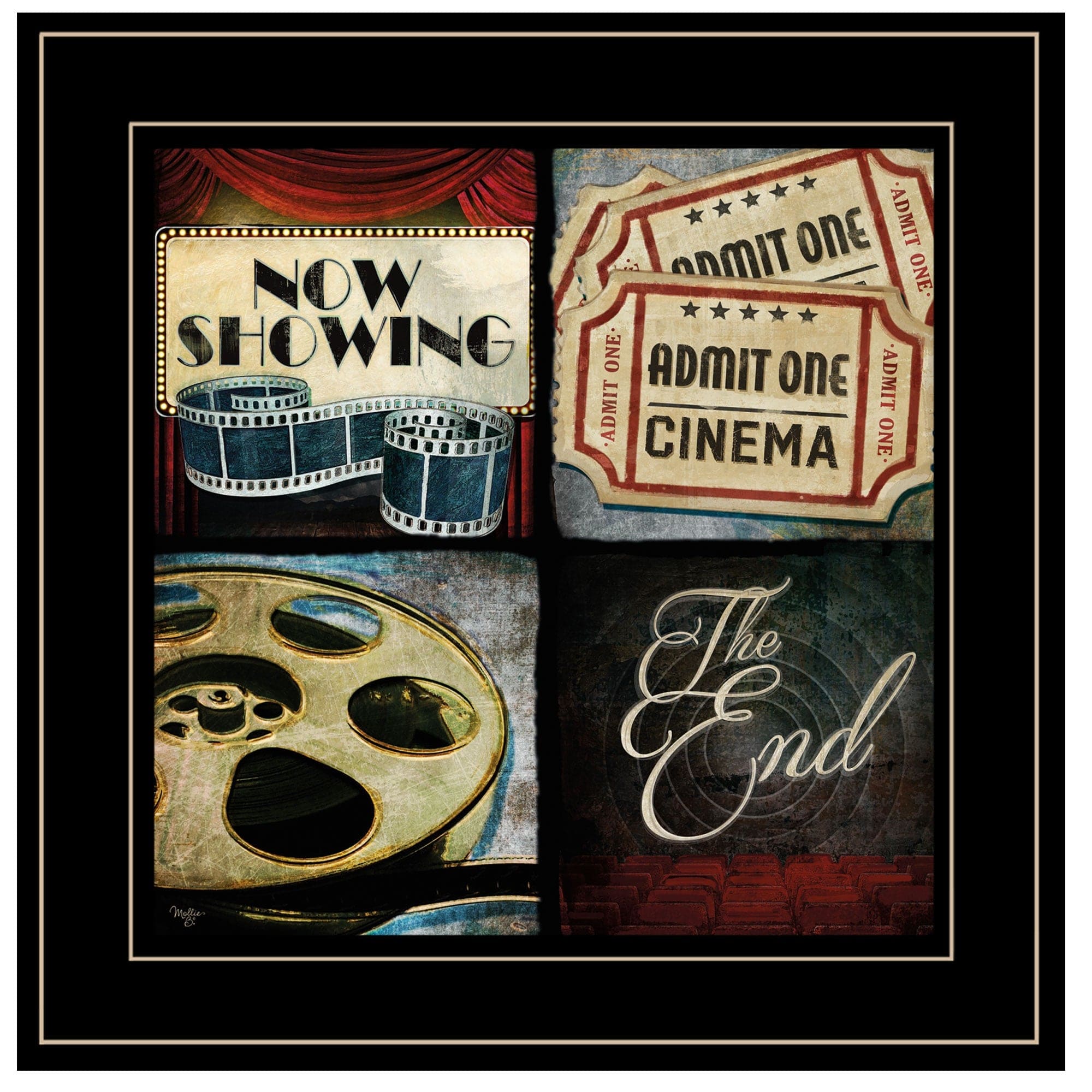 At The Movies I 3 Black Framed Print Wall Art - Homeroots