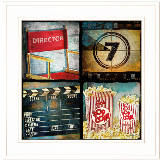 At The Movies 3 White Framed Print Wall Art - Homeroots