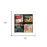 At The Movies 3 White Framed Print Wall Art - Homeroots - Flyclothing LLC