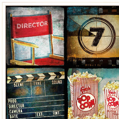 At The Movies 3 White Framed Print Wall Art - Homeroots