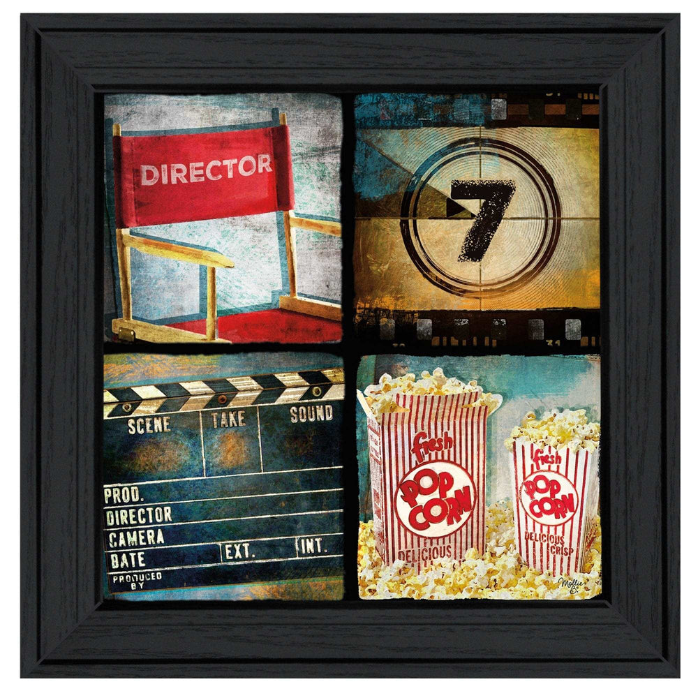 At The Movies 4 Black Framed Print Wall Art - Homeroots - Flyclothing LLC