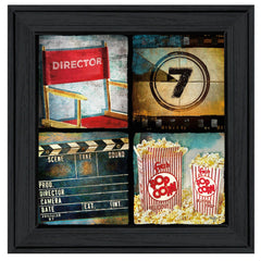 At The Movies 4 Black Framed Print Wall Art - Homeroots