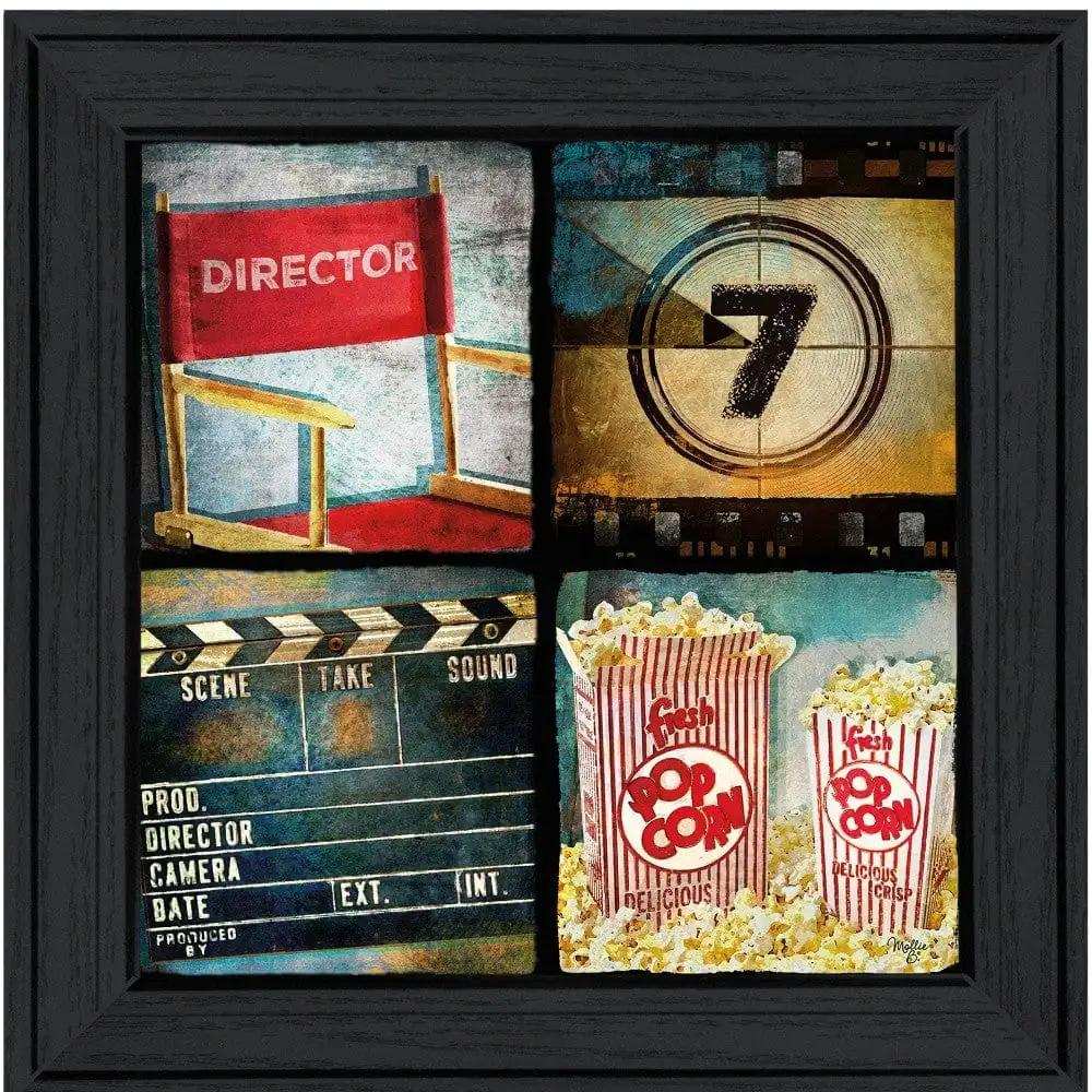 At The Movies 4 Black Framed Print Wall Art - Homeroots - Flyclothing LLC