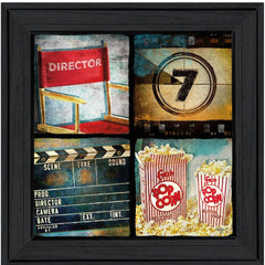 At The Movies 4 Black Framed Print Wall Art - Homeroots