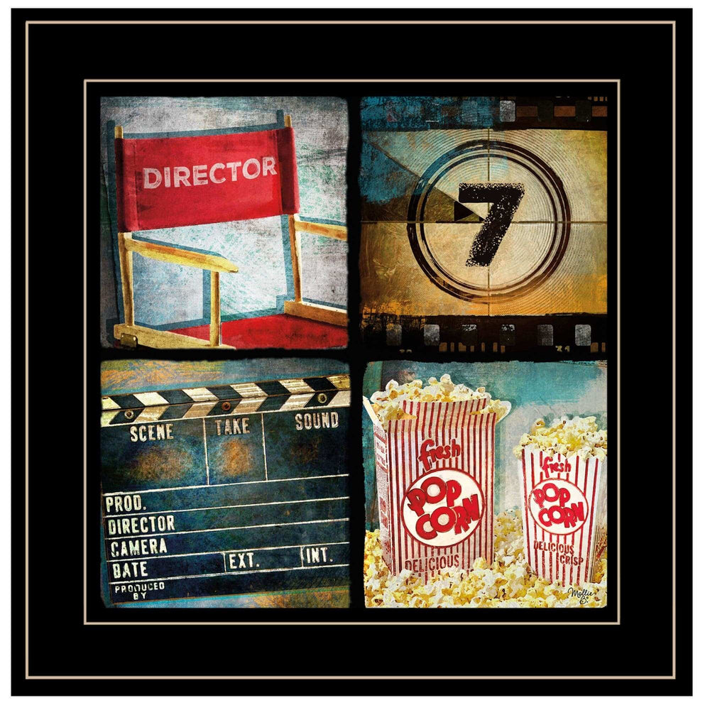 At The Movies 5 Black Framed Print Wall Art - Homeroots - Flyclothing LLC