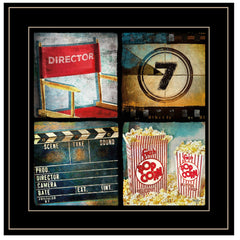 At The Movies 5 Black Framed Print Wall Art - Homeroots