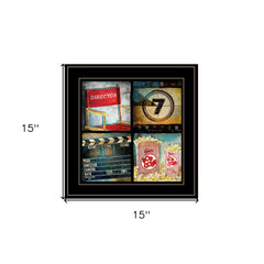 At The Movies 5 Black Framed Print Wall Art - Homeroots