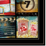 At The Movies 5 Black Framed Print Wall Art - Homeroots