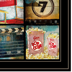 At The Movies 5 Black Framed Print Wall Art - Homeroots
