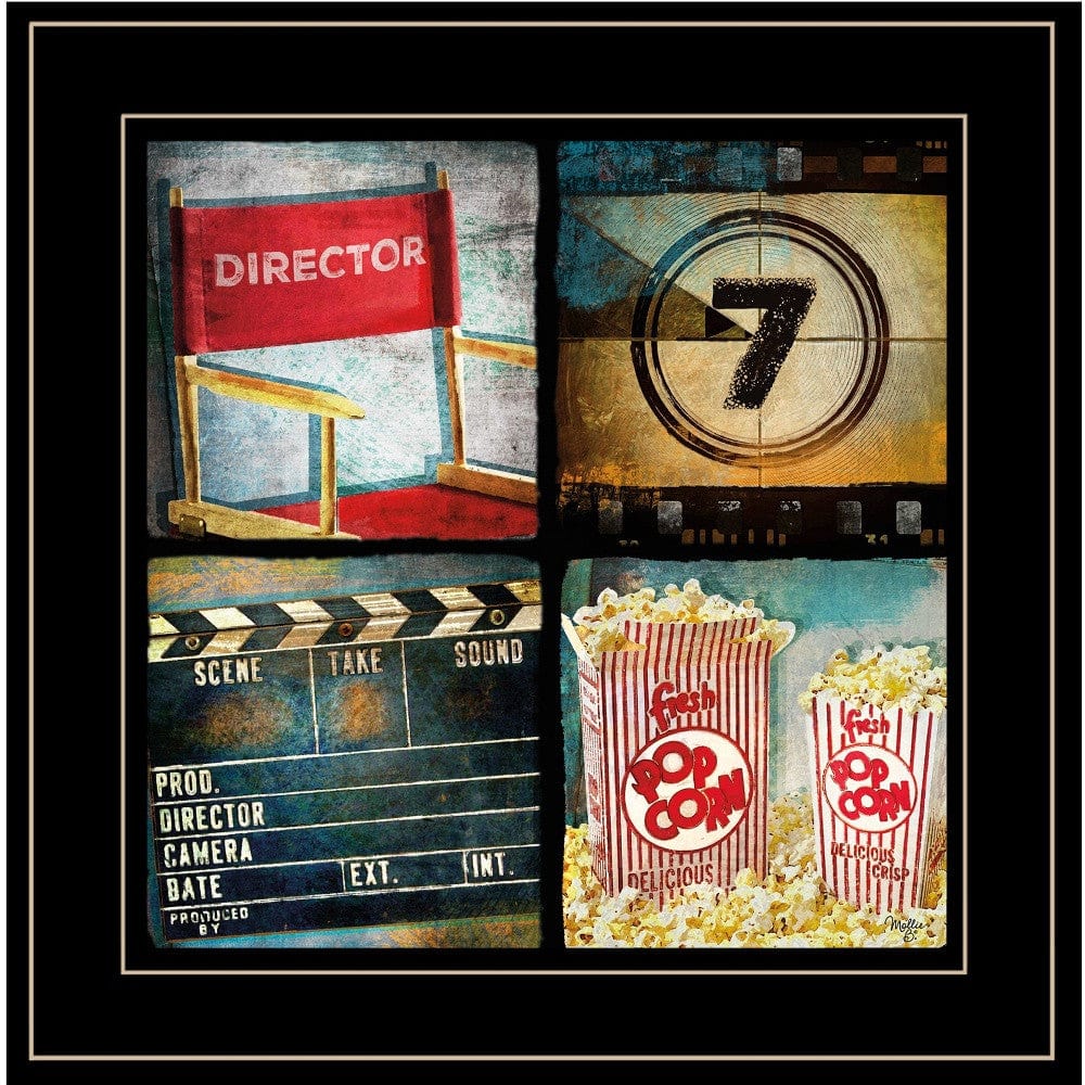 At The Movies 5 Black Framed Print Wall Art - Homeroots