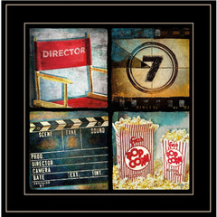 At The Movies 5 Black Framed Print Wall Art - Homeroots