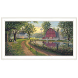 The Road Home 10 White Framed Print Wall Art - Homeroots - Flyclothing LLC