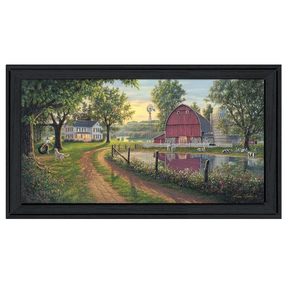The Road Home 11 Black Framed Print Wall Art - Homeroots - Flyclothing LLC