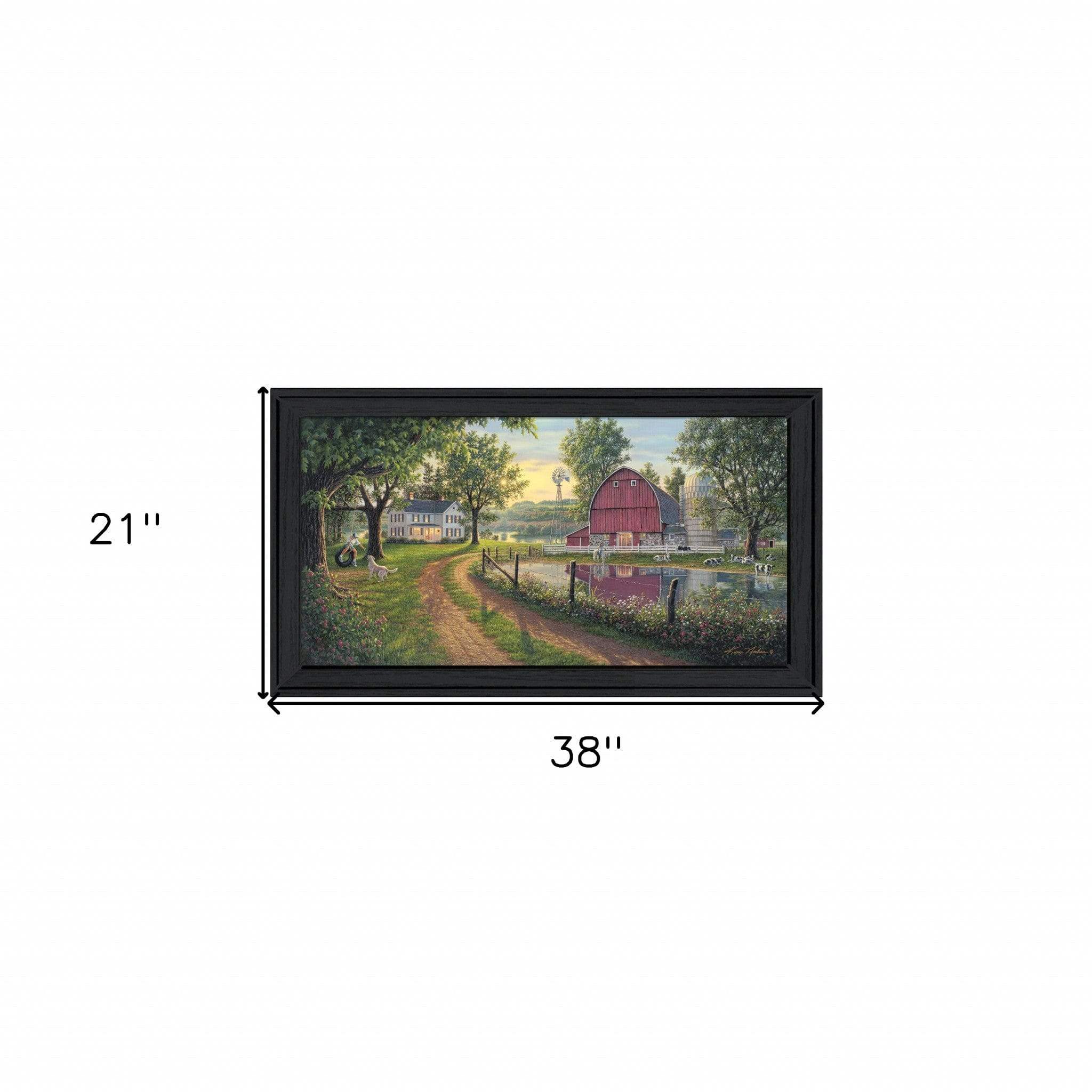 The Road Home 11 Black Framed Print Wall Art - Homeroots - Flyclothing LLC