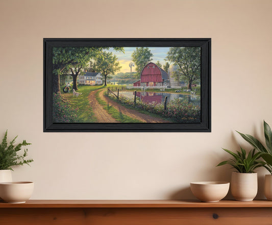 The Road Home 11 Black Framed Print Wall Art - Homeroots