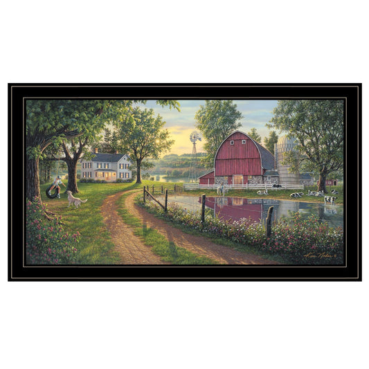 The Road Home 12 Black Framed Print Wall Art - Homeroots