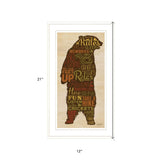 Cabin Rules 3 White Framed Print Wall Art - Homeroots - Flyclothing LLC